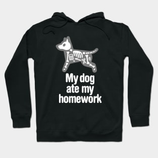 Funny My dog ate my homework back to school student teacher Hoodie